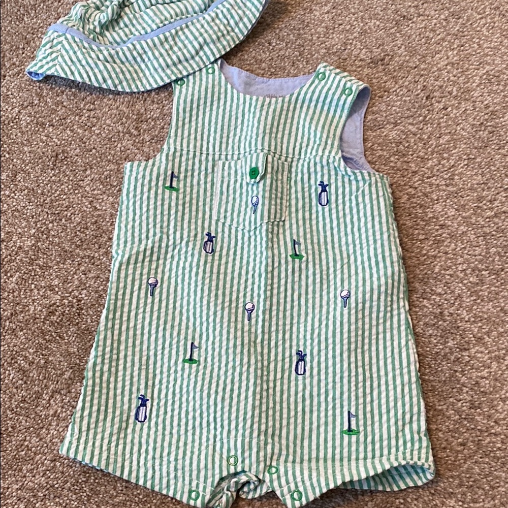 Golf Baby Romper with Hat